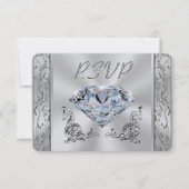 RSVP-Kaarten met Jubileum of bruiloft met keuze ui Kaart (Voorkant)