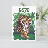 RSVP-kaarten van het Tijgerpartijcentrum RSVP Kaartje (Staand voorkant)