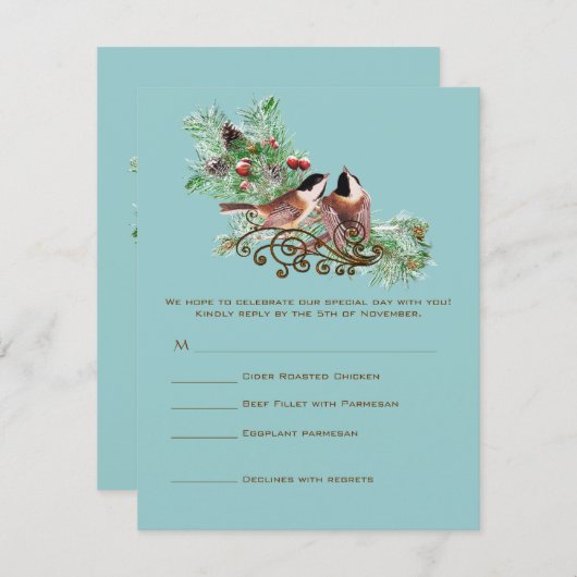 RSVP-kaarten - Vereis de 5 x 7 grootteinnovatie Kaart (Voorkant / Achterkant)