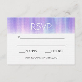 RSVP-KAARTEN VOOR PAARSE EN PINKWATERVERF RSVP KAARTJE