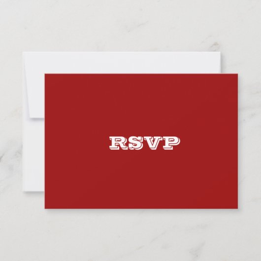 RSVP-kaarten voor rode Tortelduifjes RSVP Kaartje (Voorkant)
