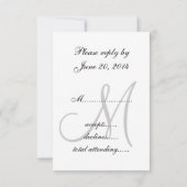 RSVP-kaarten voor Square Invitations RSVP Kaartje (Achterkant)