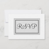 RSVP Kaarten White Black Kaartje (Voorkant)