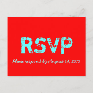 RSVP-kaartretro Uitnodiging Briefkaart