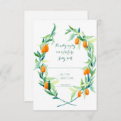 RSVP Laurel Wreath Kumquat Branche Moderne Simple (Devant / Derrière)