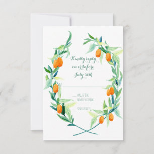 RSVP Laurel Wreath Kumquat Branche Moderne Simple
