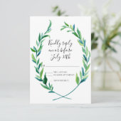 RSVP Laurel Wreath Olive Leaf Branch Modern Simple (Staand voorkant)