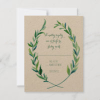 RSVP Laurel Wreath Olive Leaf Branche Moderne Simp