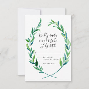 RSVP Laurel Wreath Olive Leaf Branche Moderne Simp