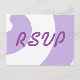 RSVP-lavender en witzwuiten Uitnodiging Briefkaart
