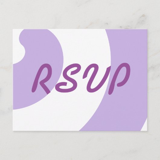 RSVP-lavender en witzwuiten Uitnodiging Briefkaart (Voorkant)
