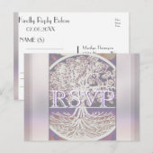 RSVP | Levensboom Uitnodiging Briefkaart (Voorkant / Achterkant)