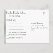 RSVP | Levensboom Uitnodiging Briefkaart (Achterkant)