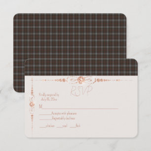 RSVP Lochaber Originele Schotse Tartan Kaartje