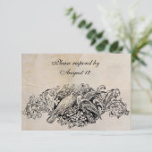 RSVP Lovebirds vintage avec enveloppes (Debout devant)