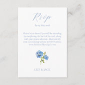 RSVP Maaltijdselectie Hydrangea 2 Gast Bruiloft RS Informatiekaartje (Voorkant)