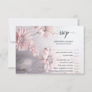 RSVP Margarita rosa elegante