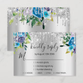 RSVP Mariage Argent Paillettes Noces VIP Drips (Devant / Derrière)