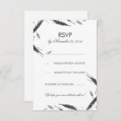 RSVP Mariage Automnal Blé (Devant / Derrière)