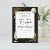 RSVP Mariage Black Champagne Gold Pearl (Debout devant)