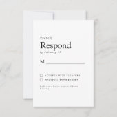 RSVP Mariage Blanc Botanique de Printemps (Devant)