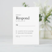 RSVP Mariage Blanc Botanique de Printemps (Debout devant)