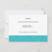RSVP Mariage Bleu Aqua (Dos)