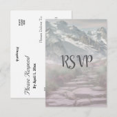 RSVP | Mariage de neige d'hiver des Rocheuses (Devant / Derrière)