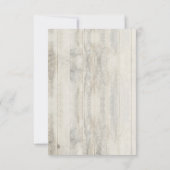 RSVP Mariage de Plage Rustique Nautique Marine (Dos)