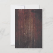 RSVP Mariage Ferme Bois Grange Rustique (Dos)