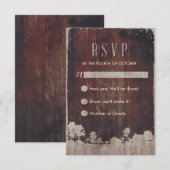 RSVP Mariage Ferme Bois Grange Rustique (Devant / Derrière)