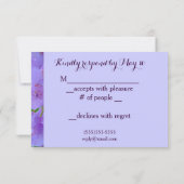 RSVP mariage fiançailles Rhododendron après la plu (Dos)