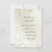 RSVP Mariage Gold Cream Pearl Floral Roses (Dos)
