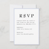 RSVP Mariage Immuable Lavande Violet (Dos)
