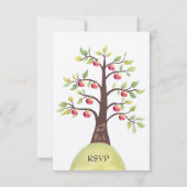 RSVP Mariage Monogramme Cartographie d'arbre d'App (Devant)