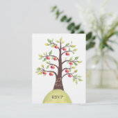 RSVP Mariage Monogramme Cartographie d'arbre d'App (Debout devant)