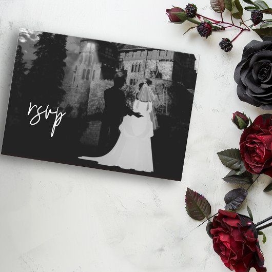 RSVP Mariage Octobre Manoir Halloween