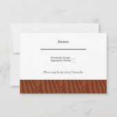 RSVP Mariage Orange Rustique (Dos)