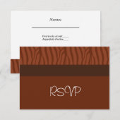RSVP Mariage Orange Rustique (Devant / Derrière)