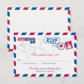 RSVP Mariage par Avion JAMAÏQUE (Devant / Derrière)