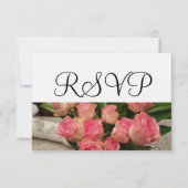 RSVP Mariage Rose Bouquet Blanc (Devant)