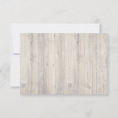 RSVP Mariage Rustique Vintage Broderie & Bois (Dos)