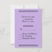 RSVP Mariage Violet (Devant)