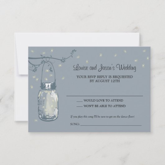 RSVP Mason Jar Mariage (Devant)