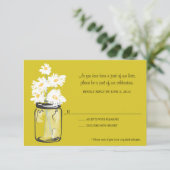 RSVP - Mason Jar rempli de marguerites blanches (Debout devant)