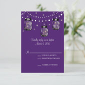 RSVP Mason Jar Wedding Kaartje (Staand voorkant)