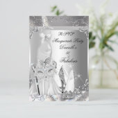 RSVP Masquerade Party Fabuleux 50 Argent (Debout devant)