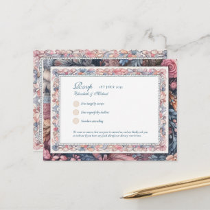 RSVP Maximalistische Vintage Bloemen Menu Shabby L