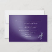 RSVP Menu Amethyst Full Moon Dragonfly Pond Kaart (Achterkant)