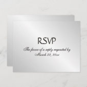 RSVP Menu Argent (Devant / Derrière)